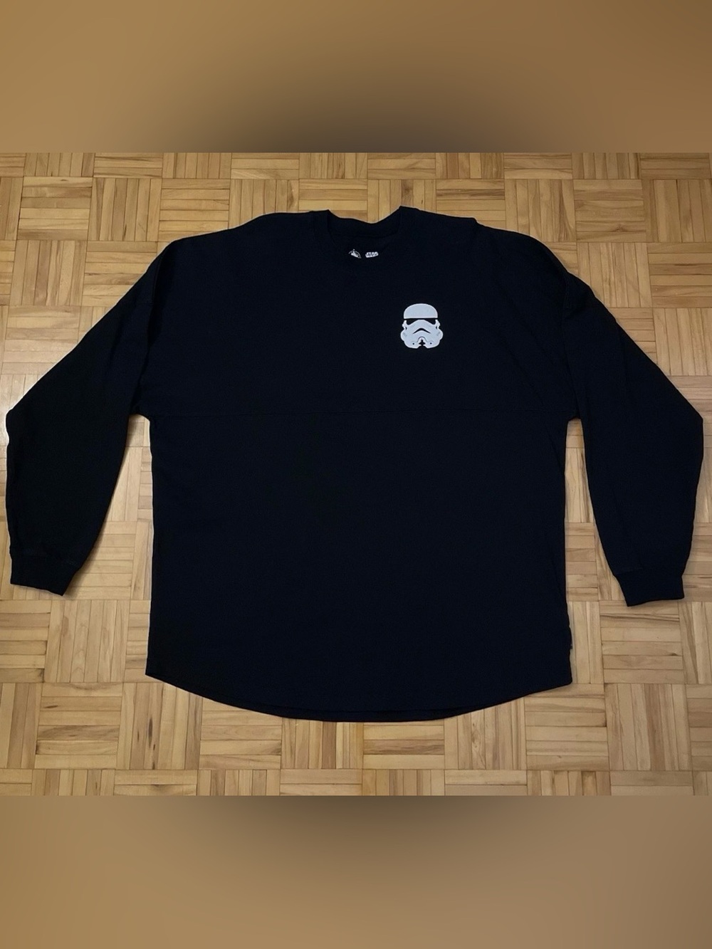 Star Wars Stromtropper Adults Unisex L Black Spirit Jersey Long Sleeve Disney